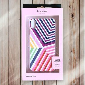 Kate Spade iPhone XS MAX Glitter Geobrella Comold Durable Phone Case NEW